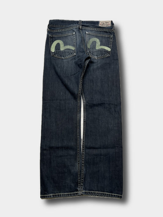 Evisu x PUMA jeans, size 32x32, pre-owned 9/10 condition – Relique