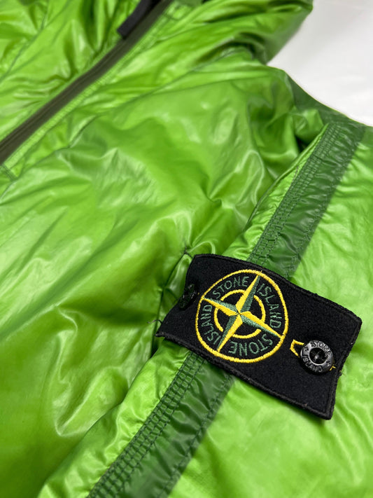 Stone Island 2007 green down puffer jacket, size M (fits S/M), pre-owned 8/10 condition – Relique