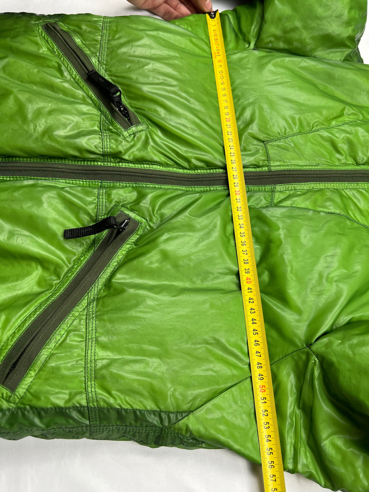Stone Island 2007 green down puffer jacket, size M (fits S/M), pre-owned 8/10 condition – Relique
