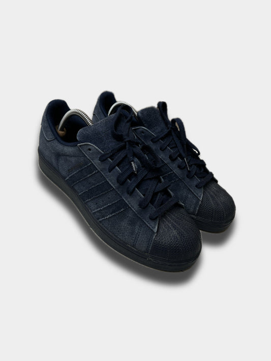 Adidas Superstar sneakers, navy, EU size 43 1/3, pre-owned 8/10 condition – Relique