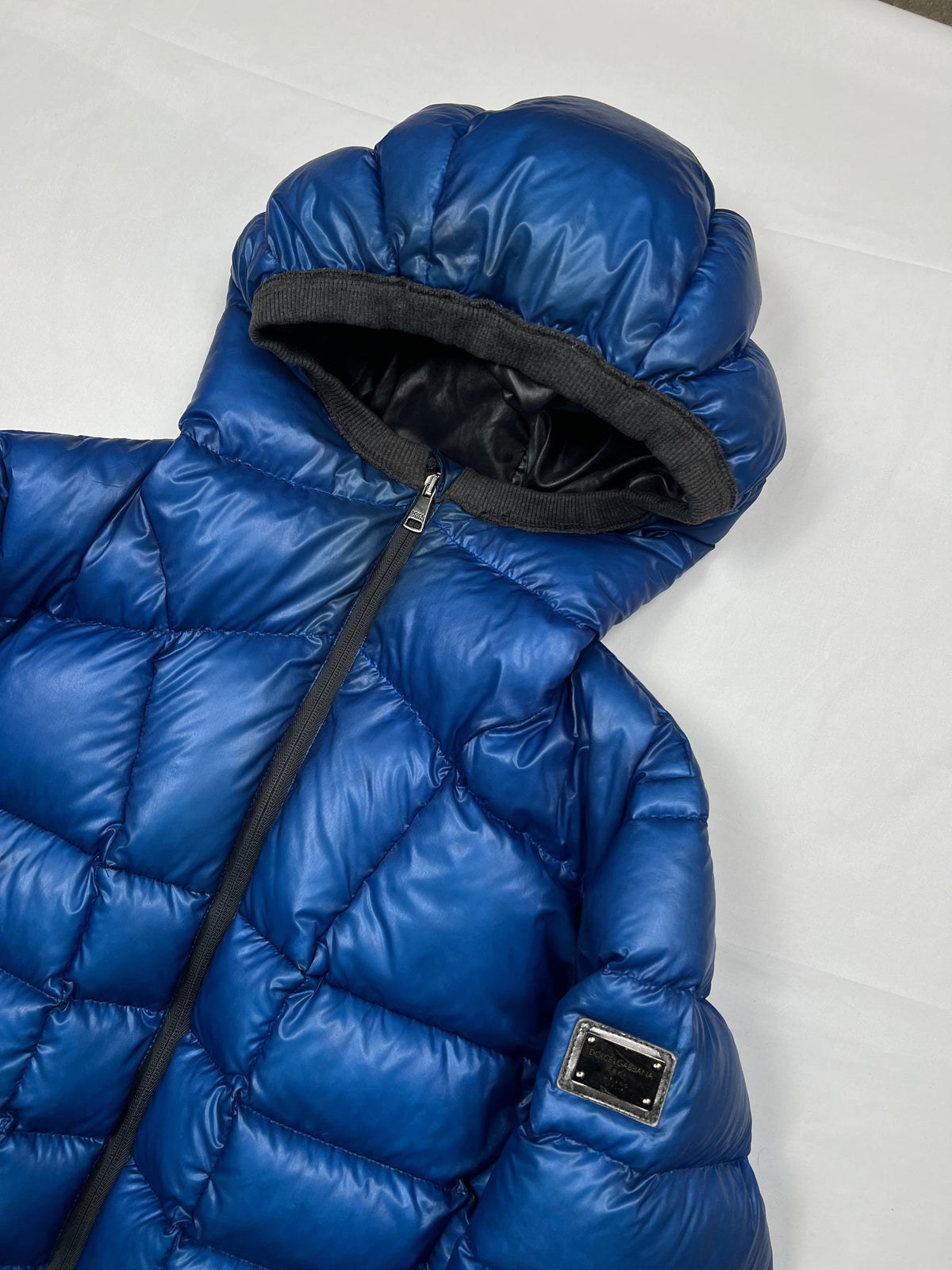 Dolce & Gabbana black puffer jacket, size M, pre-owned 9/10 condition – Relique