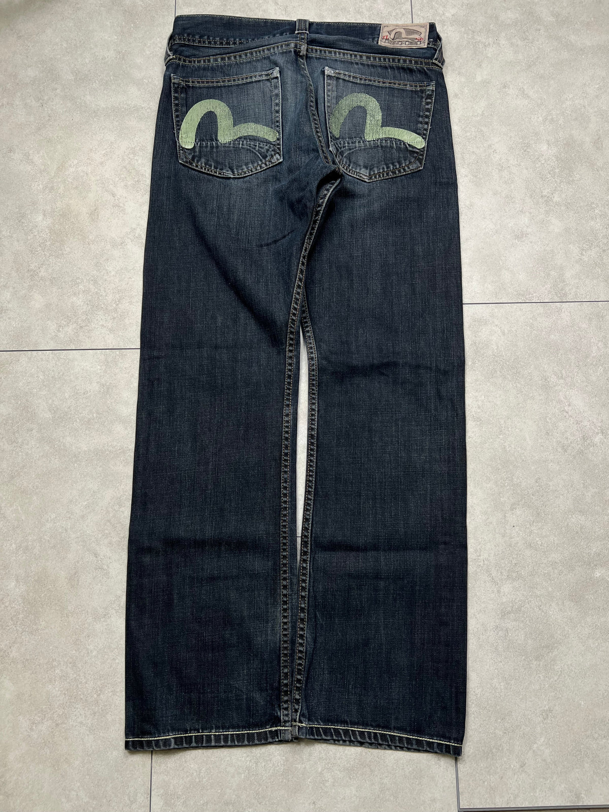 Evisu x PUMA jeans, size 32x32, pre-owned 9/10 condition – Relique