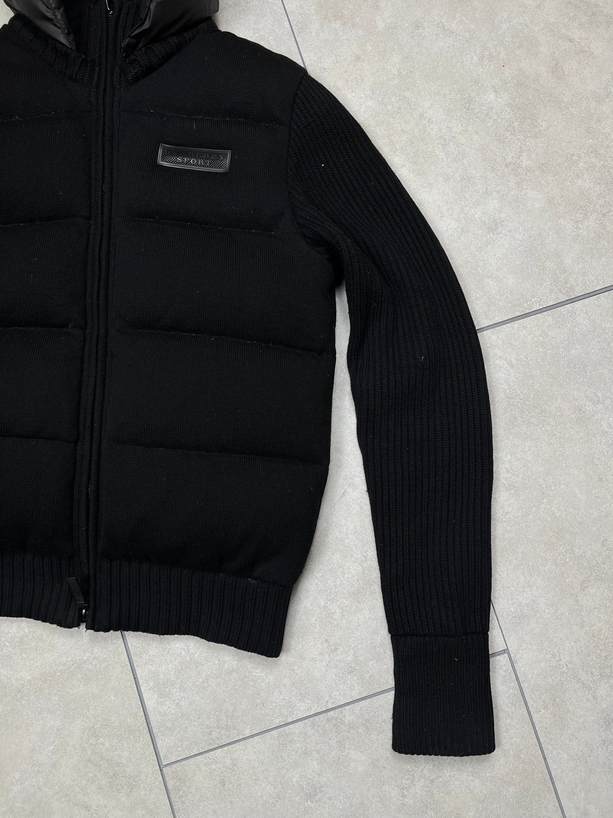 Burberry Sport cardigan puffer jacket, size S (fits S/M), pre-owned 9/10 condition – Relique