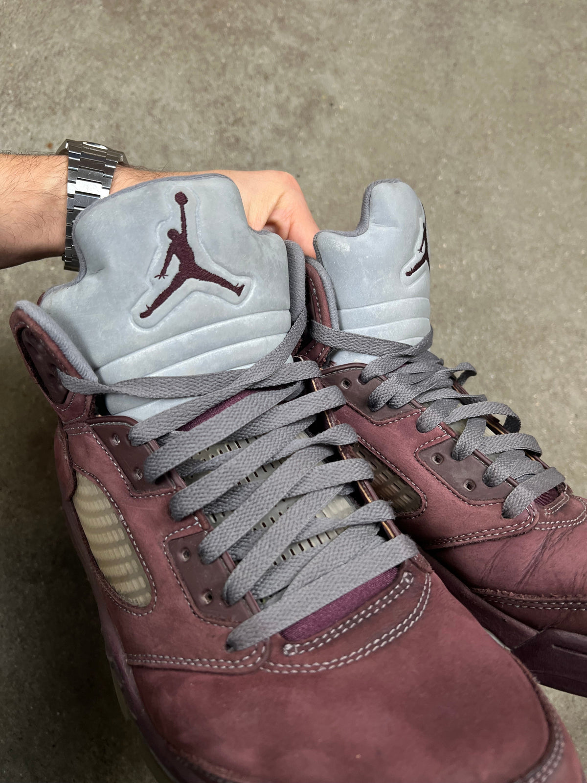 Air Jordan 5 sneakers, EU size 43, pre-owned 7/10 condition – Relique