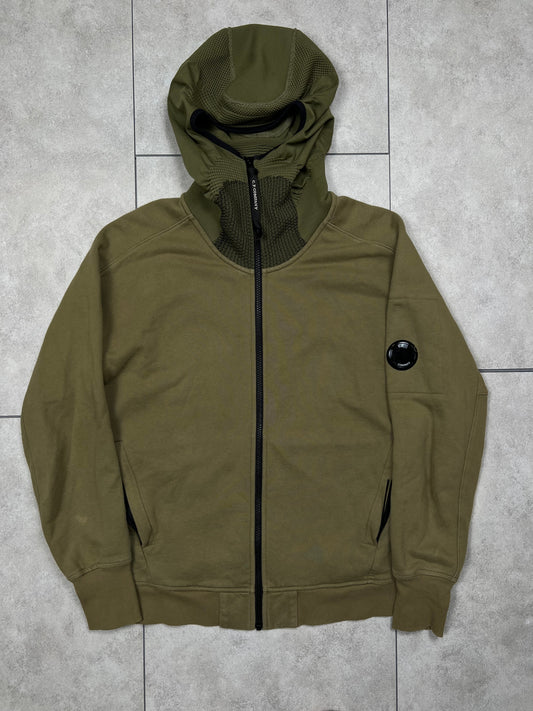 C.P. Company zip-up hoodie, size S, pre-owned 9/10 condition – Relique