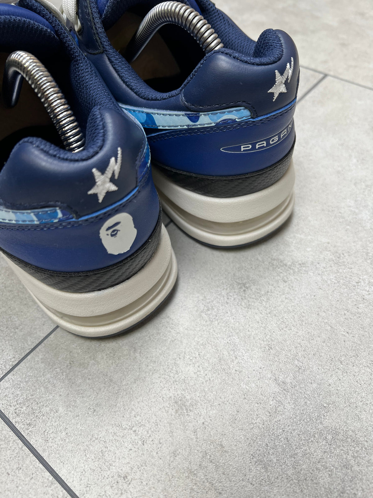 Bape Sta Pagani sneakers, EU size 42.5, pre-owned 9/10 condition, no box – Relique