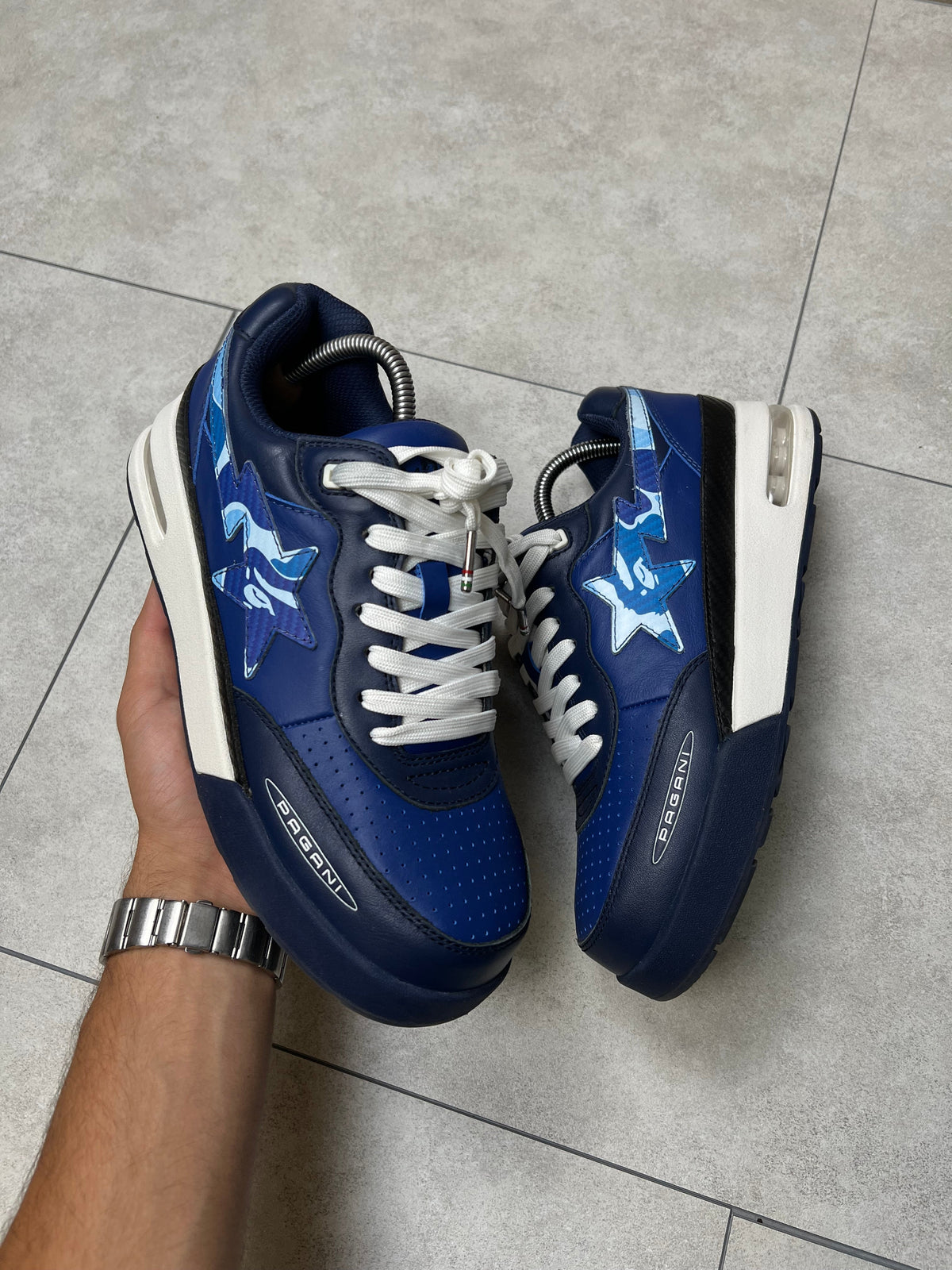 Bape Sta Pagani sneakers, EU size 42.5, pre-owned 9/10 condition, no box – Relique