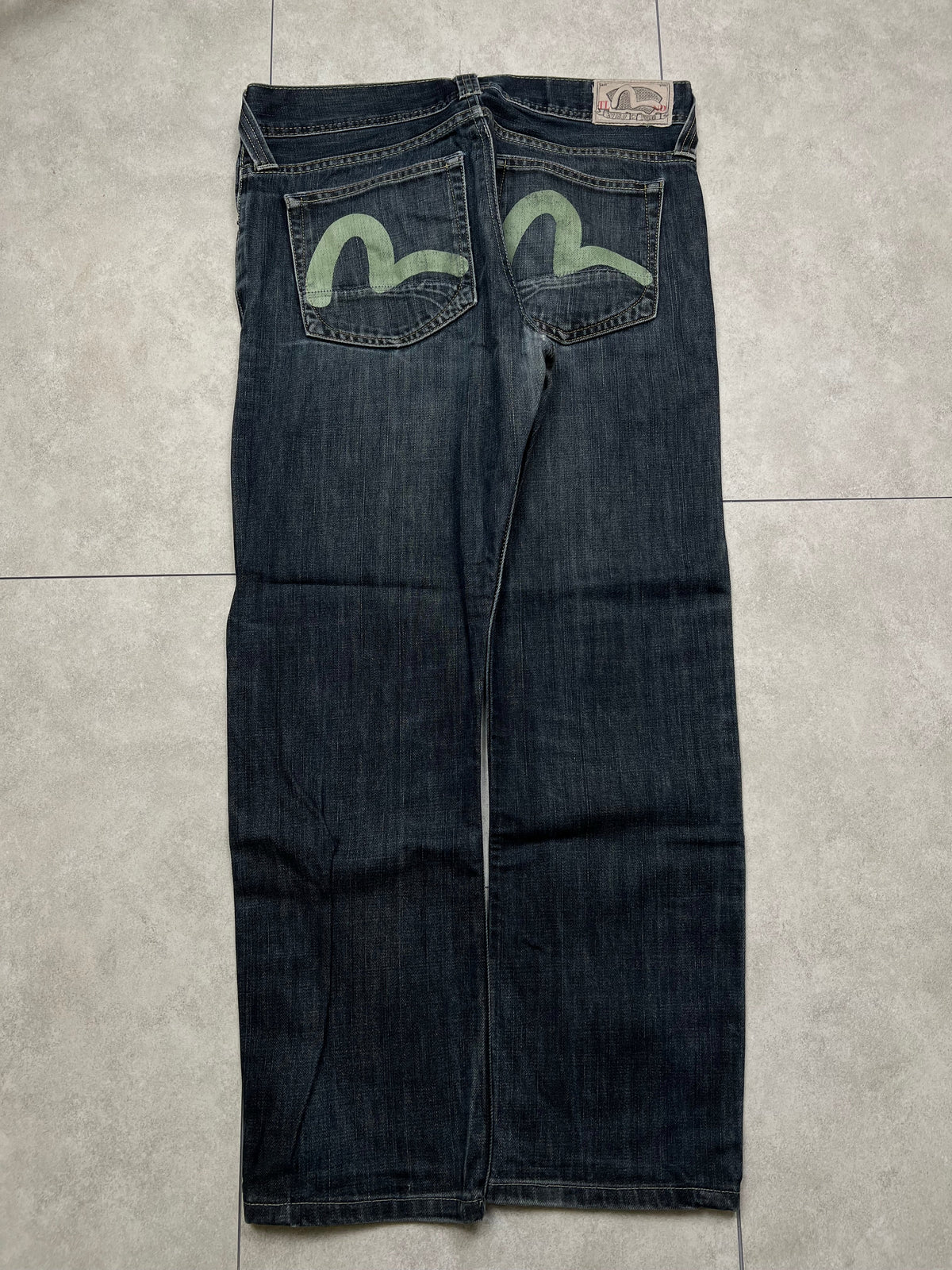 Evisu x PUMA jeans, size 34x32, pre-owned 9/10 condition – Relique