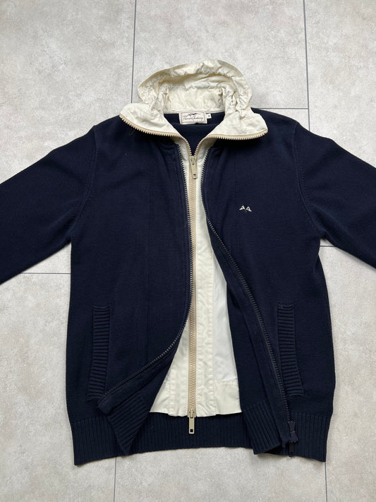 Thomas Burberry jacket sweater, size L, pre-owned 9/10 condition – Relique