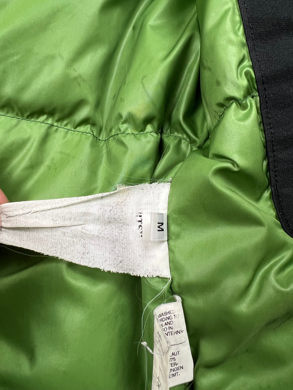 Stone Island 2007 green down puffer jacket, size M (fits S/M), pre-owned 8/10 condition – Relique