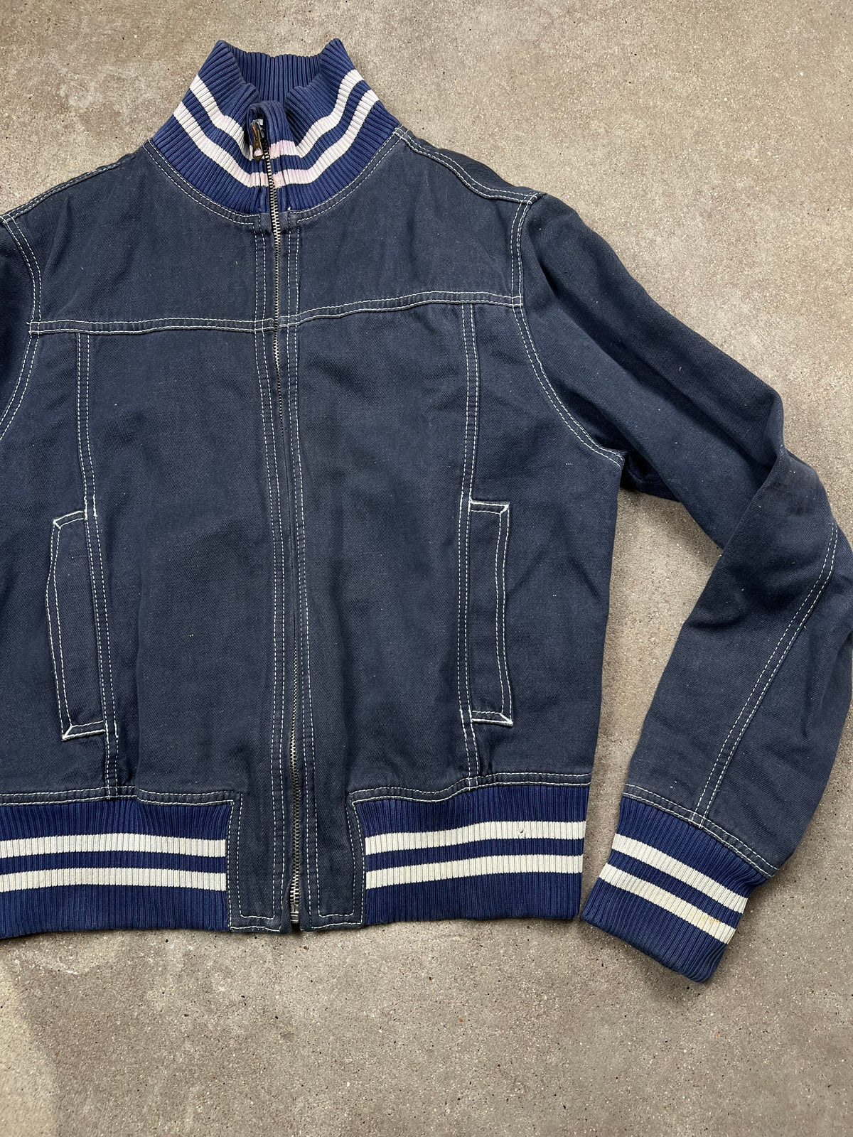 Armani Jeans denim jacket, size L (fits like S), pre-owned 7/10 condition – Relique