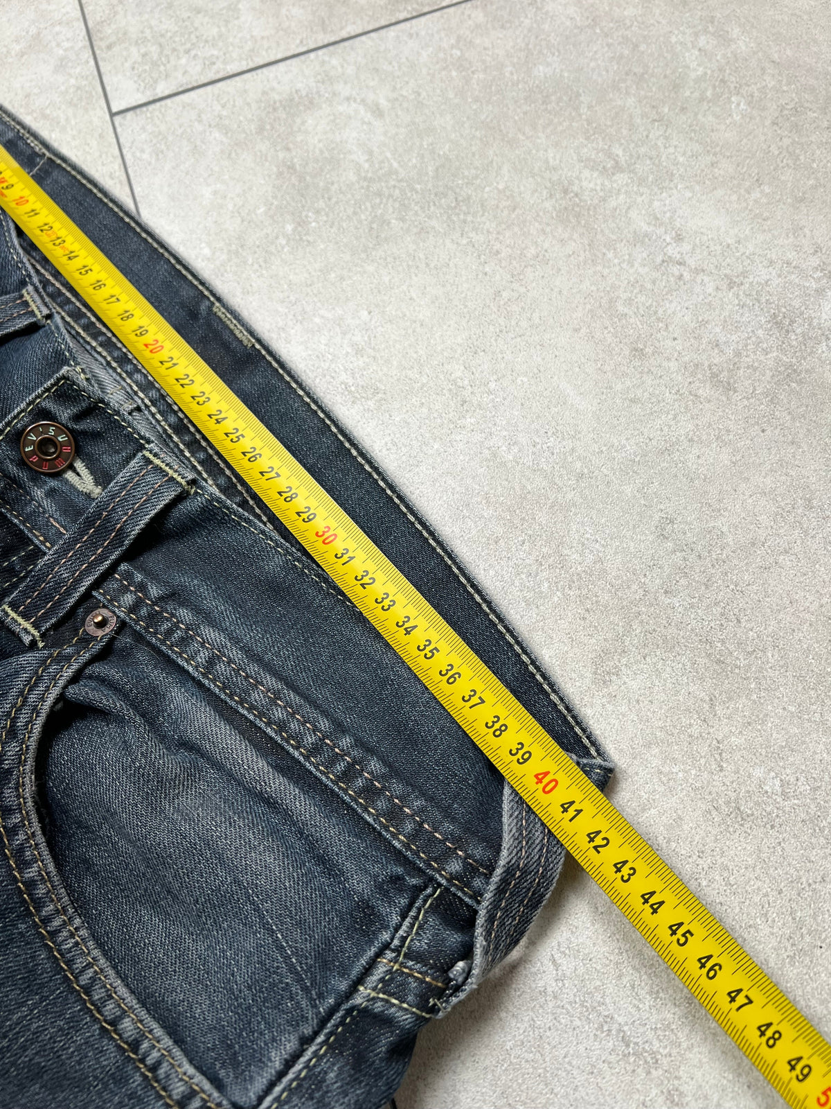 Evisu x PUMA jeans, size 32x32, pre-owned 9/10 condition – Relique