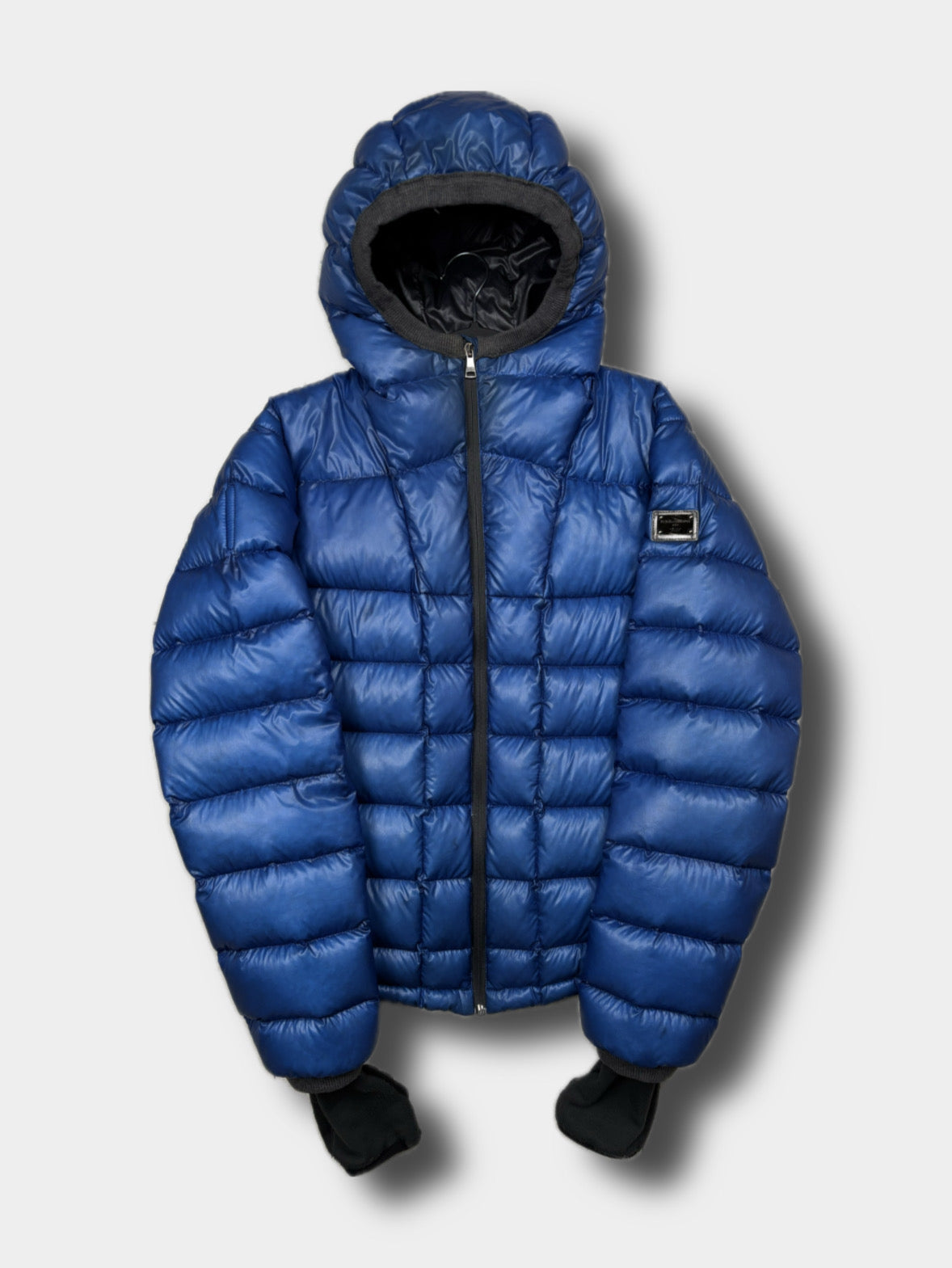 Dolce & Gabbana black puffer jacket, size M, pre-owned 9/10 condition streetwear – Relique