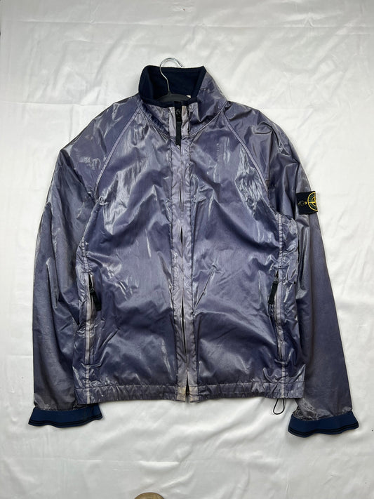Stone Island 2007 prismatic silk jacket, size L, pre-owned 6/10 condition (needs repair) – Relique