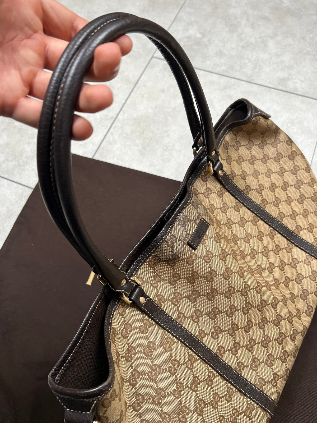 Gucci Monogram Crystal Canvas bag, pre-owned 6/10 condition – Relique