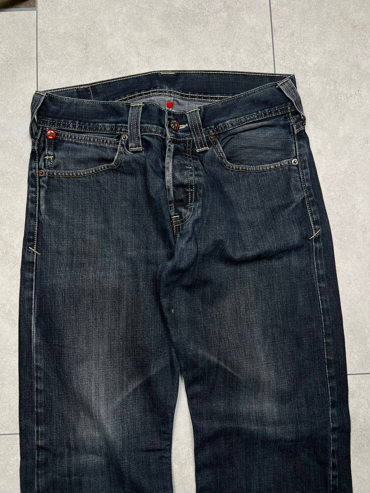 Evisu x PUMA jeans, size 32x32, pre-owned 9/10 condition – Relique