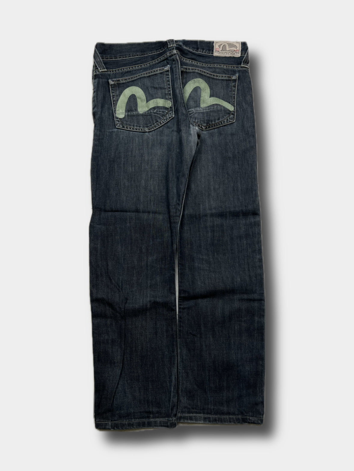 Evisu x PUMA jeans, size 34x32, pre-owned 9/10 condition – Relique
