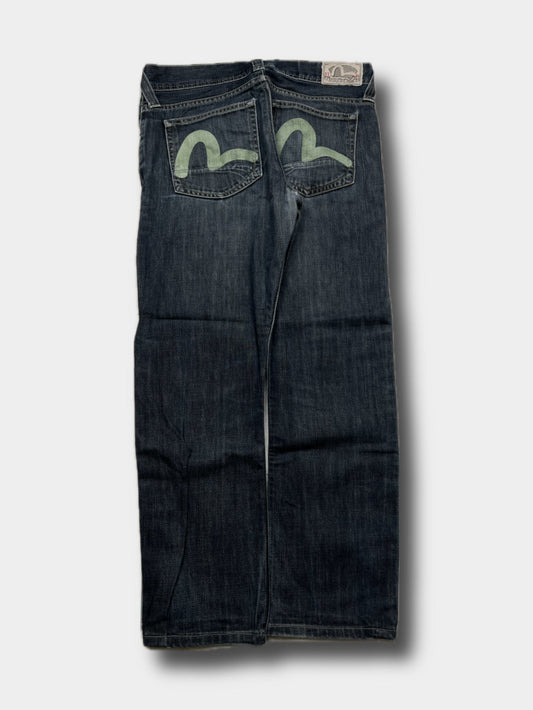 Evisu x PUMA jeans, size 34x32, pre-owned 9/10 condition – Relique