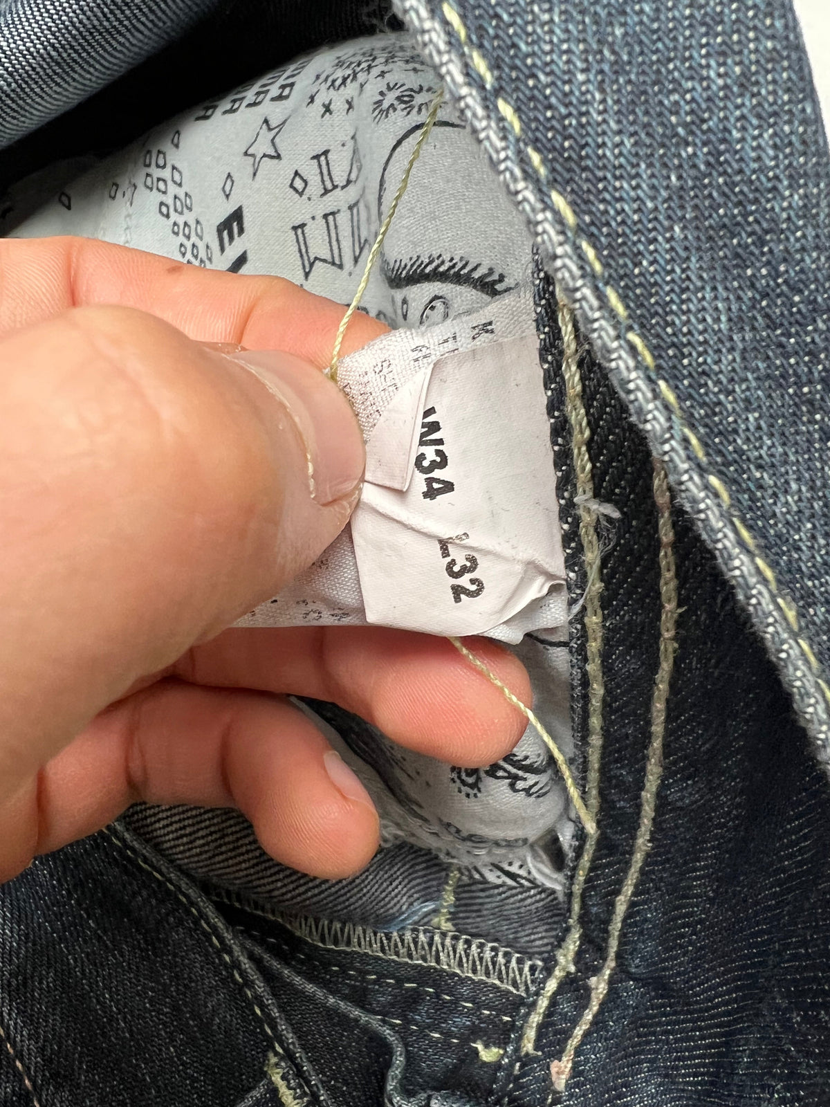 Evisu x PUMA jeans, size 34x32, pre-owned 7/10 condition – Relique