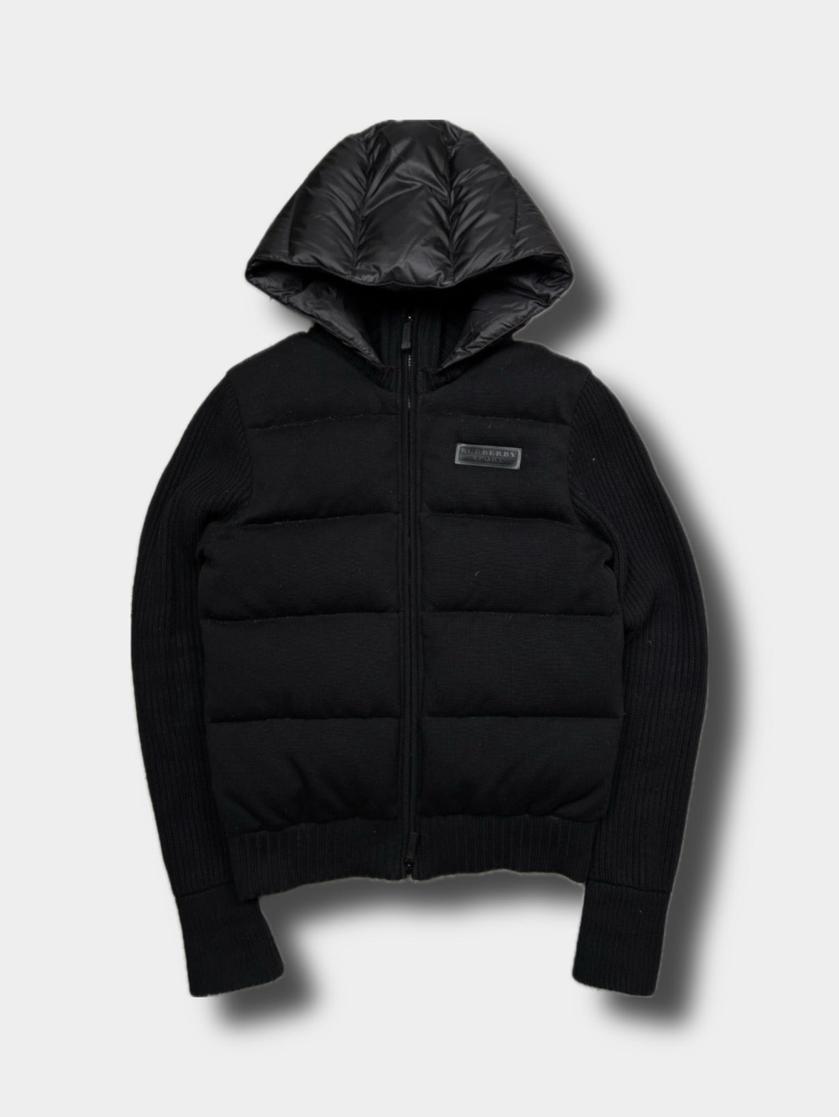 Burberry Sport cardigan puffer jacket, size S (fits S/M), pre-owned 9/10 condition – Relique