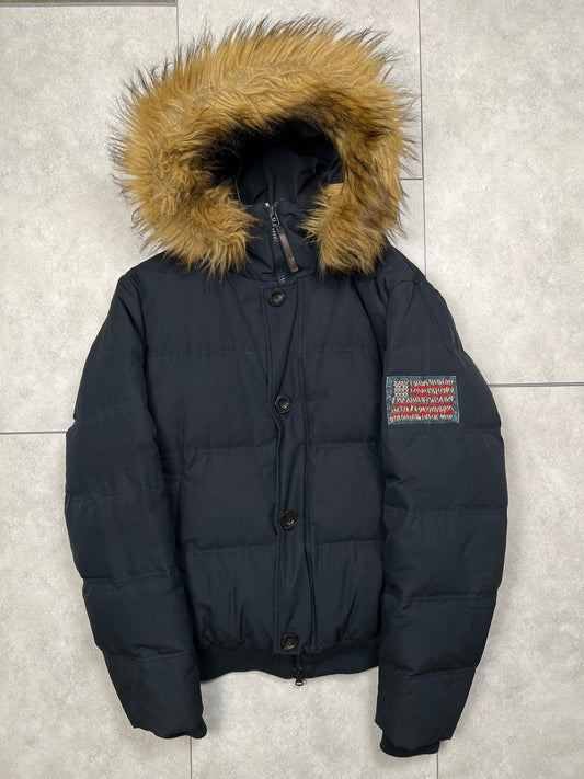 True Religion puffer jacket, size L (fits M/L), pre-owned 9/10 condition – Relique