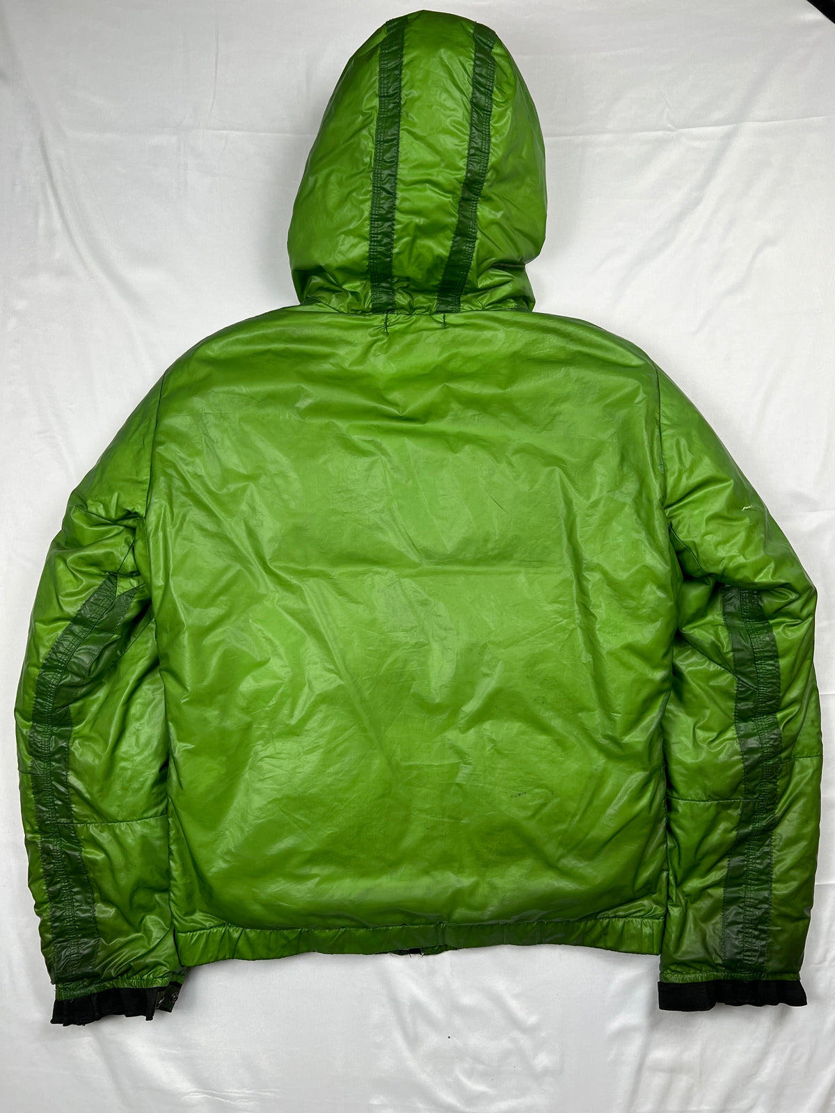 Stone Island 2007 green down puffer jacket, size M (fits S/M), pre-owned 8/10 condition – Relique