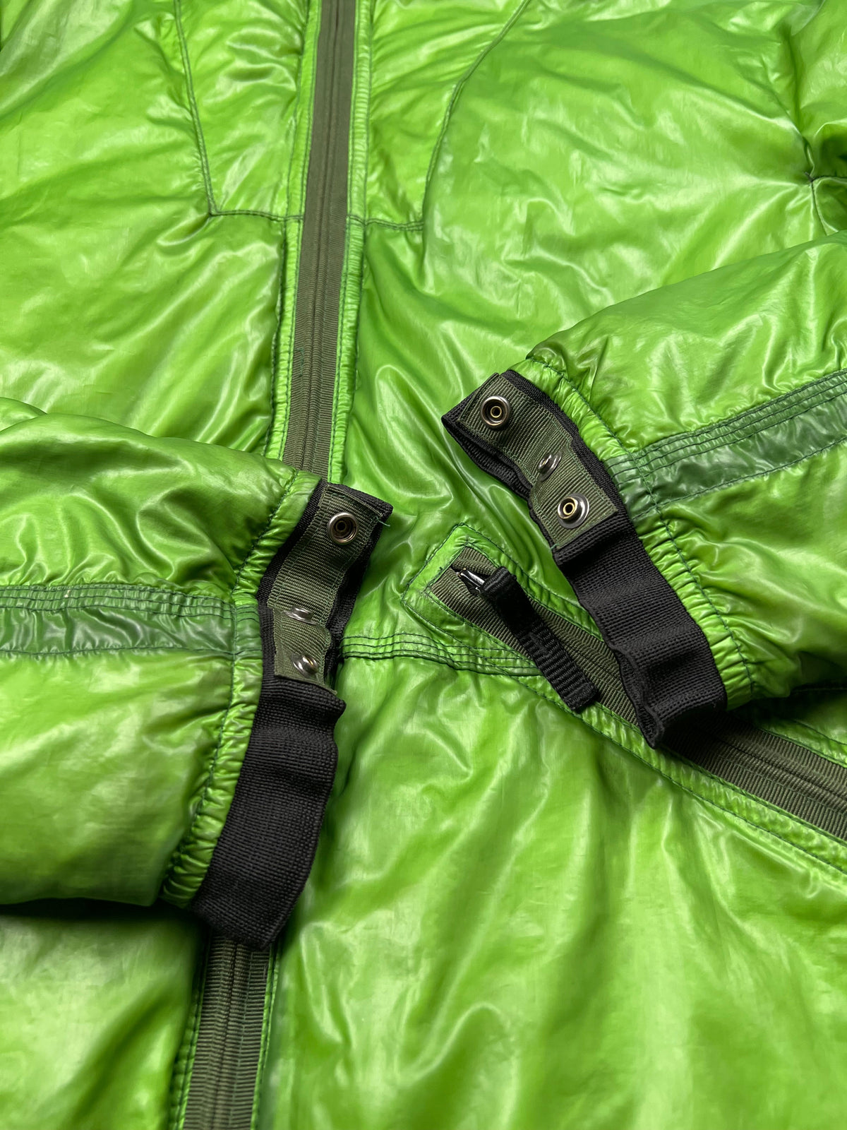 Stone Island 2007 green down puffer jacket, size M (fits S/M), pre-owned 8/10 condition – Relique