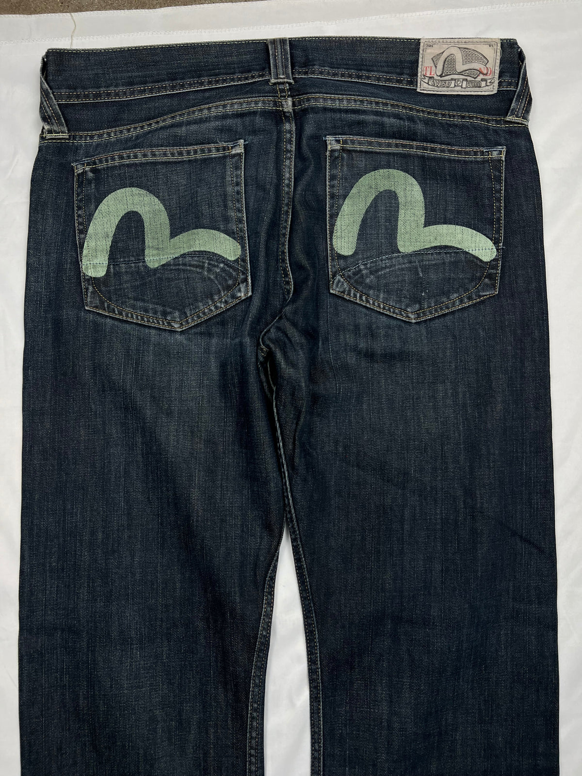 Evisu x PUMA jeans, size 34x32, pre-owned 7/10 condition – Relique