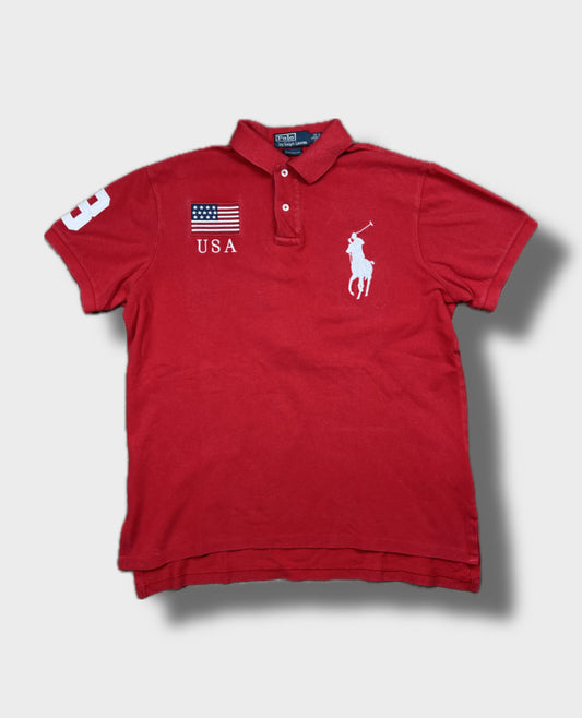 Ralph Lauren USA Polo shirt, size L, pre-owned 9/10 condition – Relique