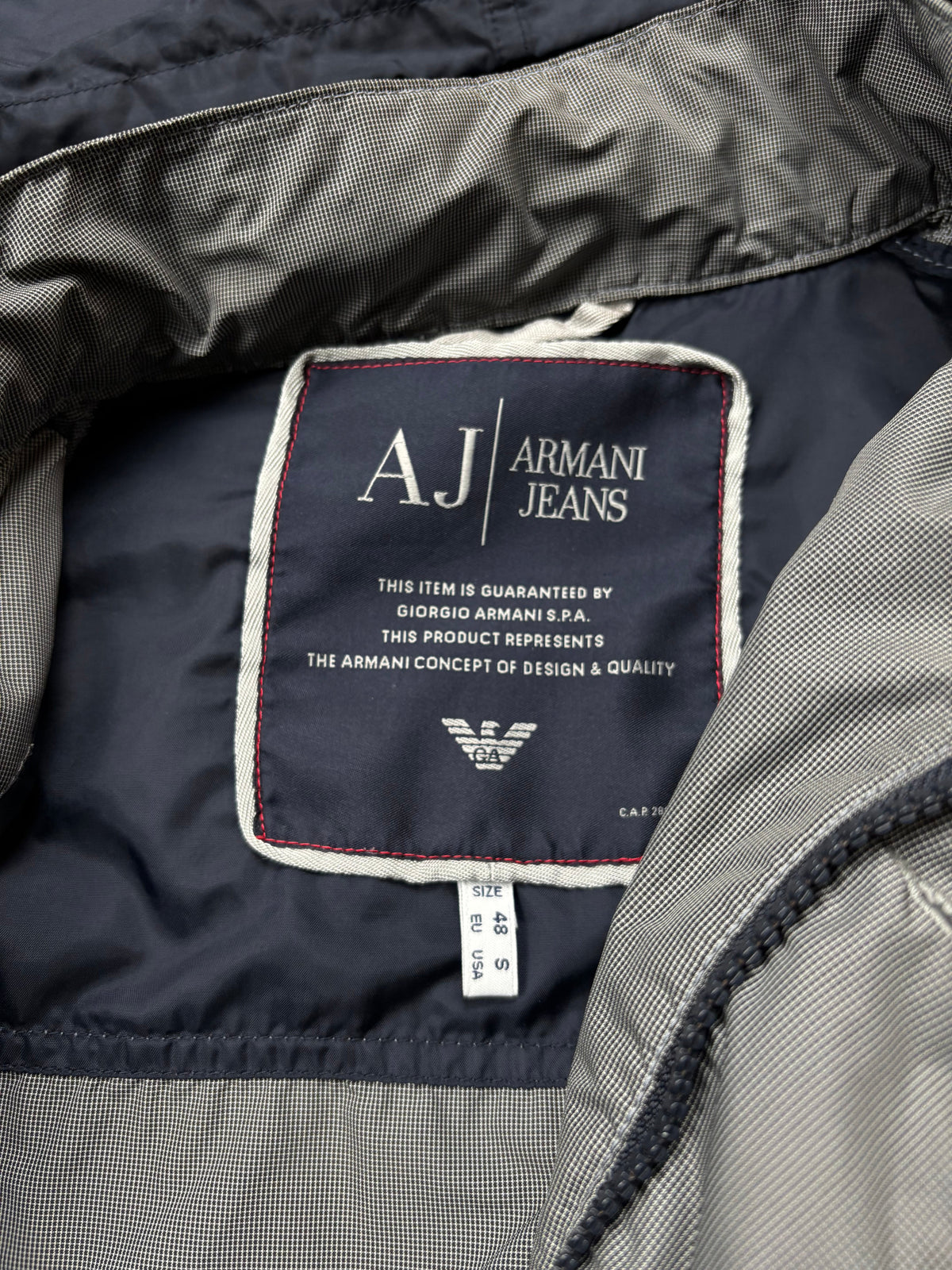 Armani Jeans denim jacket, size S, pre-owned 9/10 condition – Relique